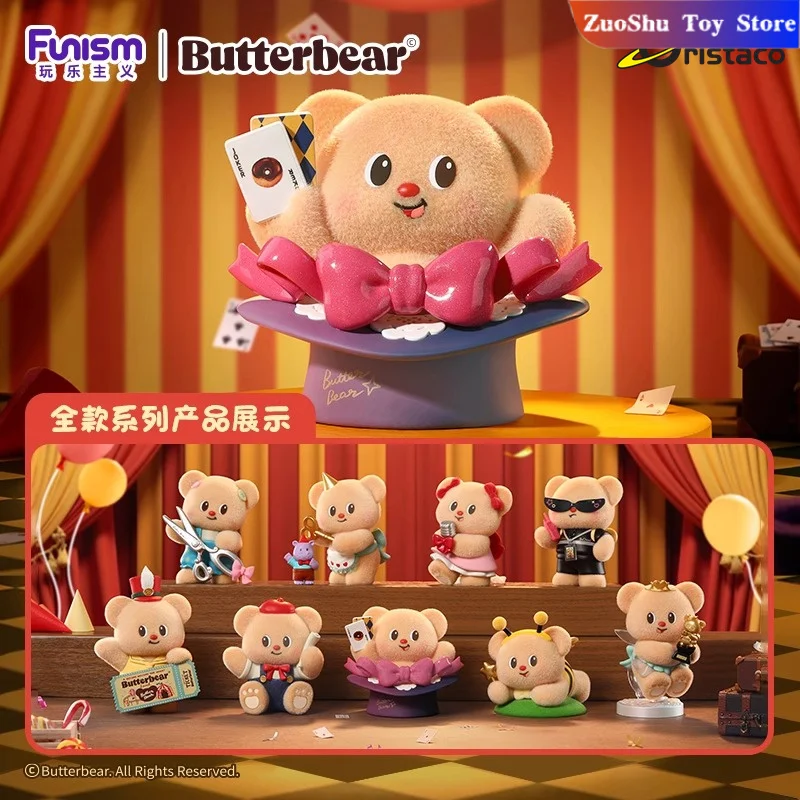 

Genuine Butter Bear Top Team Series Blind Box Trendy Toy Figurines Plush Doll Ornaments Collection Mystery Box Toy Kids Gift