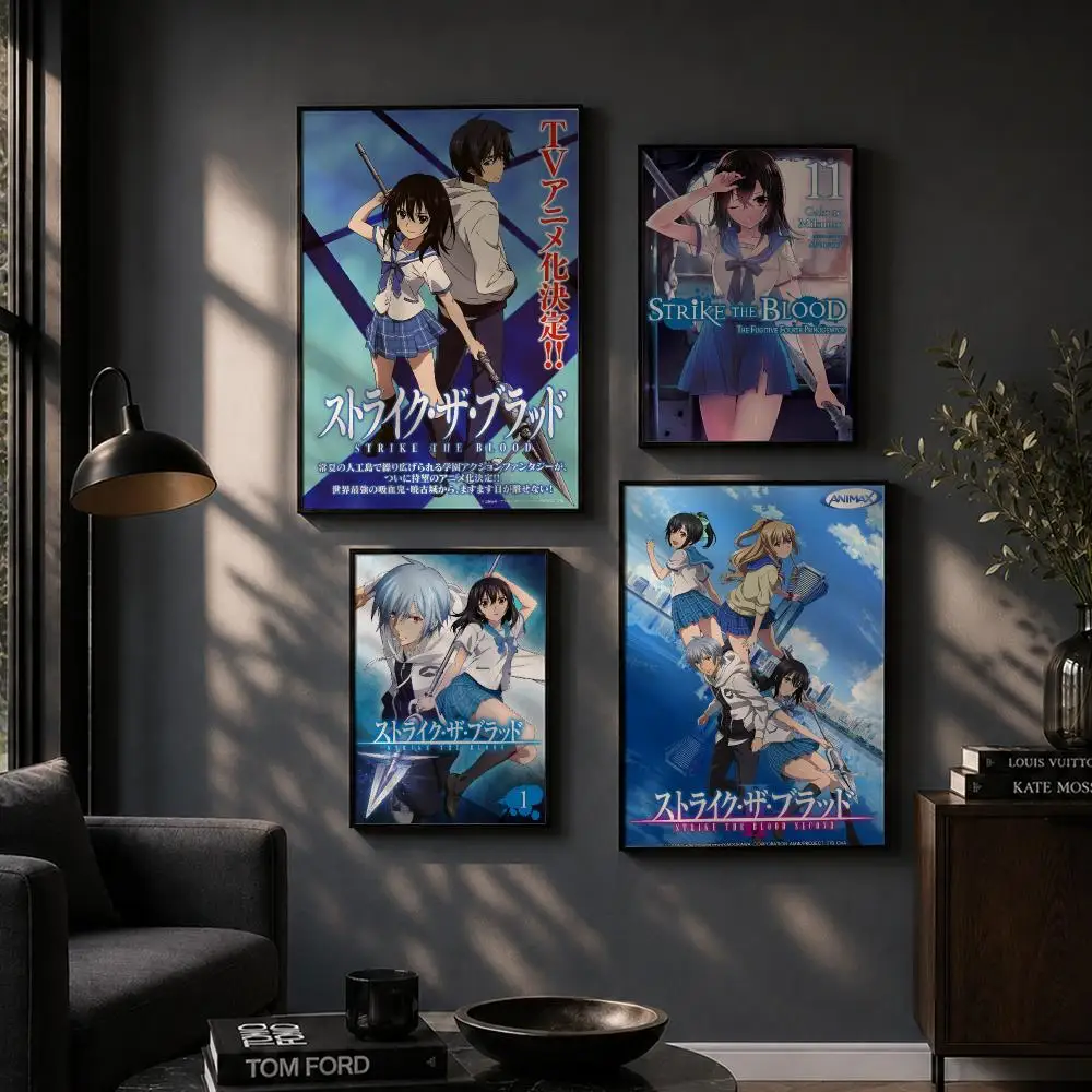 Anime S-STRIKE THE BLOOD Poster HD Home Wall Stickers House hallway Living Room Bedroom Bar Office Decor Art Prints