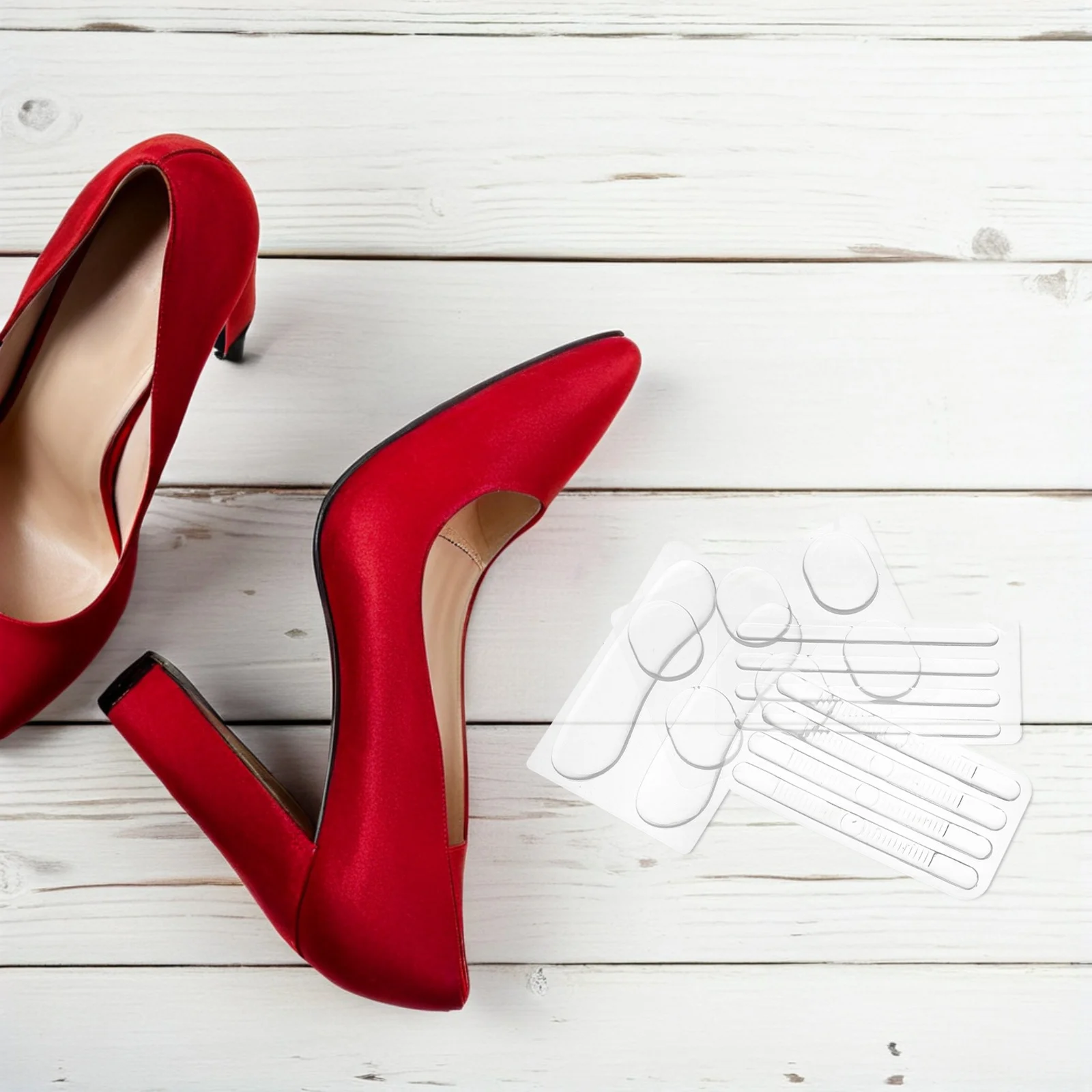 

17Pairs Heel Protectors Transparent Gel Self-Adhesive Cushions Anti-Wear Inserts for High Heels Sneakers Comfortable Foot