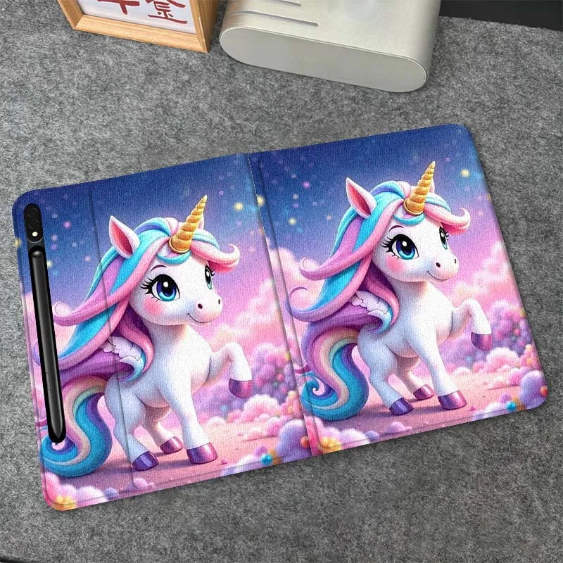 

Anime Unicorn Design Tablet Case For Samsung Galaxy Tab S6 S8 S9 S10 Lite FE 10.4 11 Inch 2022 2024