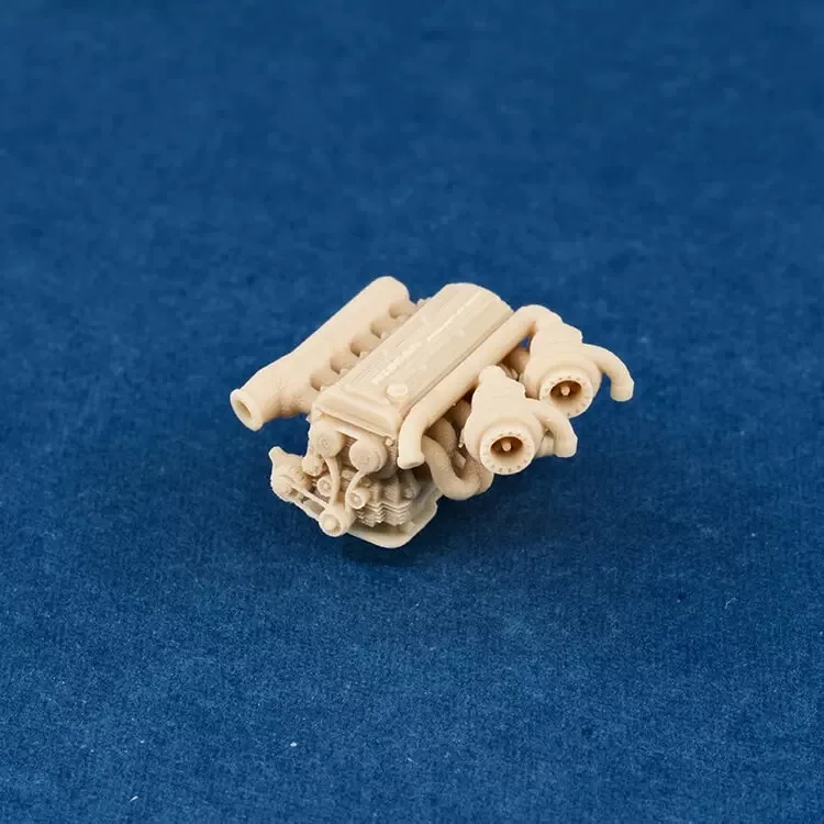 La colección de motores 1/64 es todos los productos de película blanca y se pueden pintar y hacer bricolaje por usted mismo.