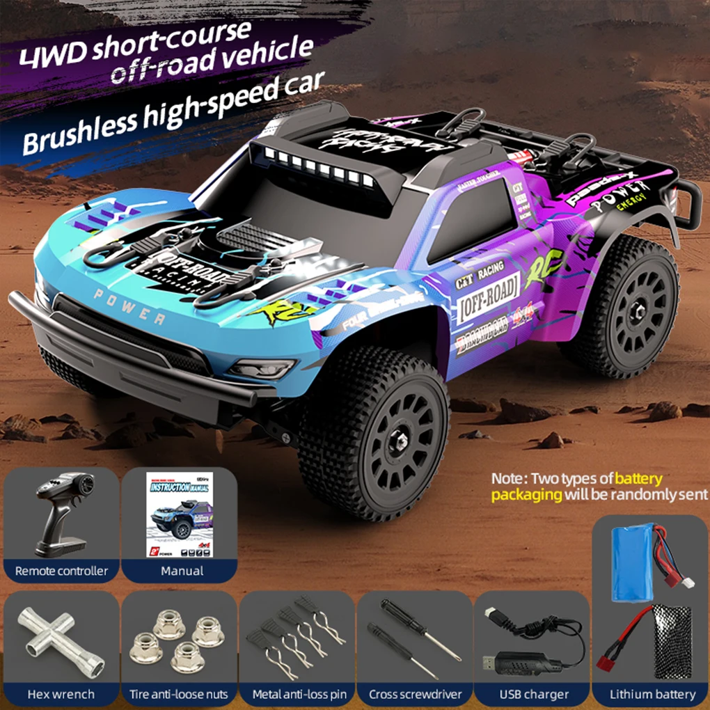 JJRC Q130 1/14 RC Auto 4WD Brushless Breve Camion Fuoristrada 2.4G Ad Alta Velocità Auto Breve Corso Drift Pickup Modello RC Per Adulti Bambino giocattoli