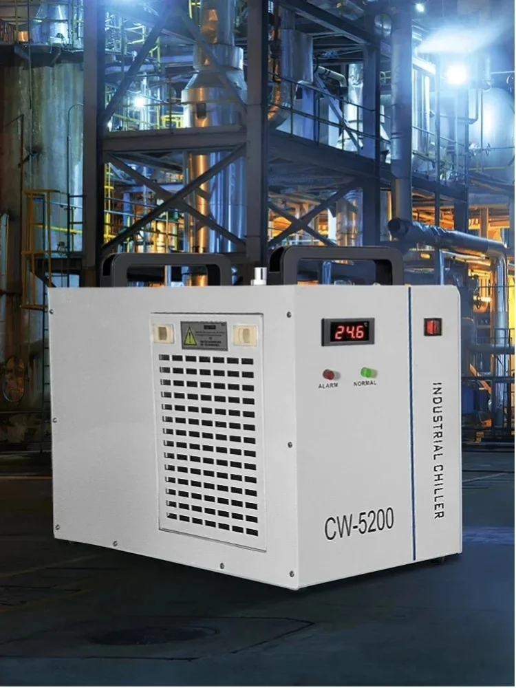 SIHAO CNC Industrieller Wasserkühler CW-5200 CW-5000 Lasergravurmaschinen-Wasserkühler für 80W-130W CO2 Glaslaser-Röhrenkühlung