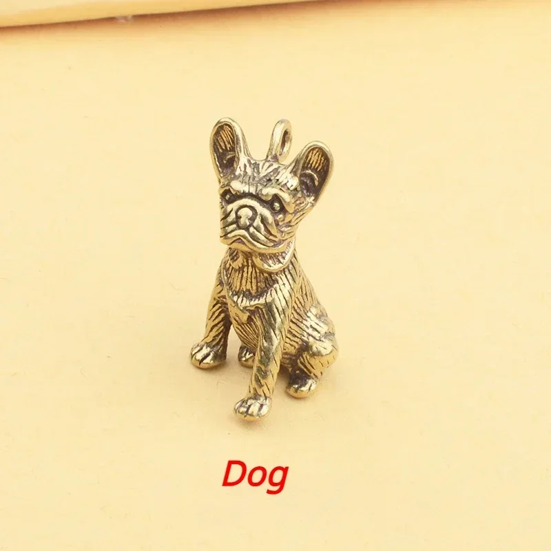 Brass Chinese 12 Zodiac Animals Home Living Room Desk Decoration Feng Shui Brings Good Luck, Wealth and Gifts Keychain