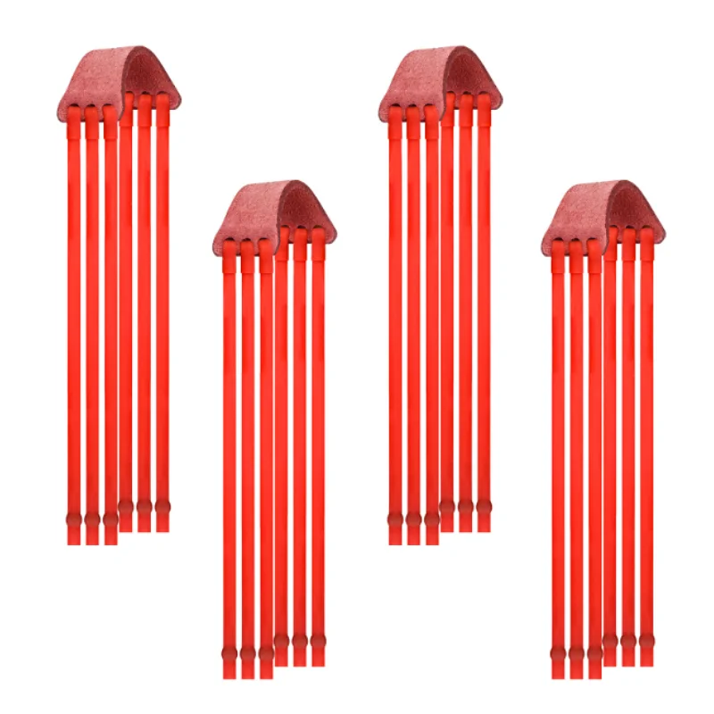 3PCS Dikke Rubberen Band Buis Katapult Natuurlijke Latex Rode Platte Elastische Katapult Buis voor Tactische Katapult Katapulten
