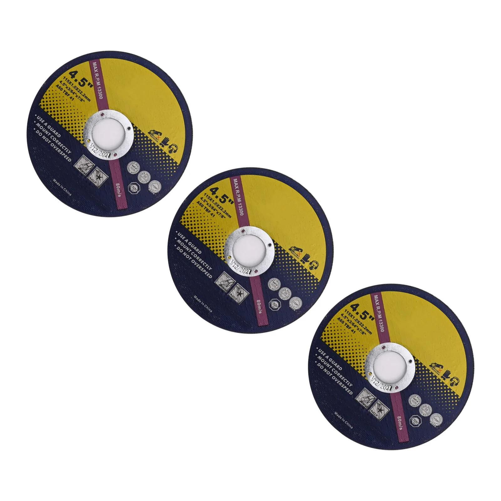 4.5 Inch Cutting Disc Stainless Steel Disc Maximum Speed 80 Ms For Various Cutting Tasks For 115mm Angle Grinders