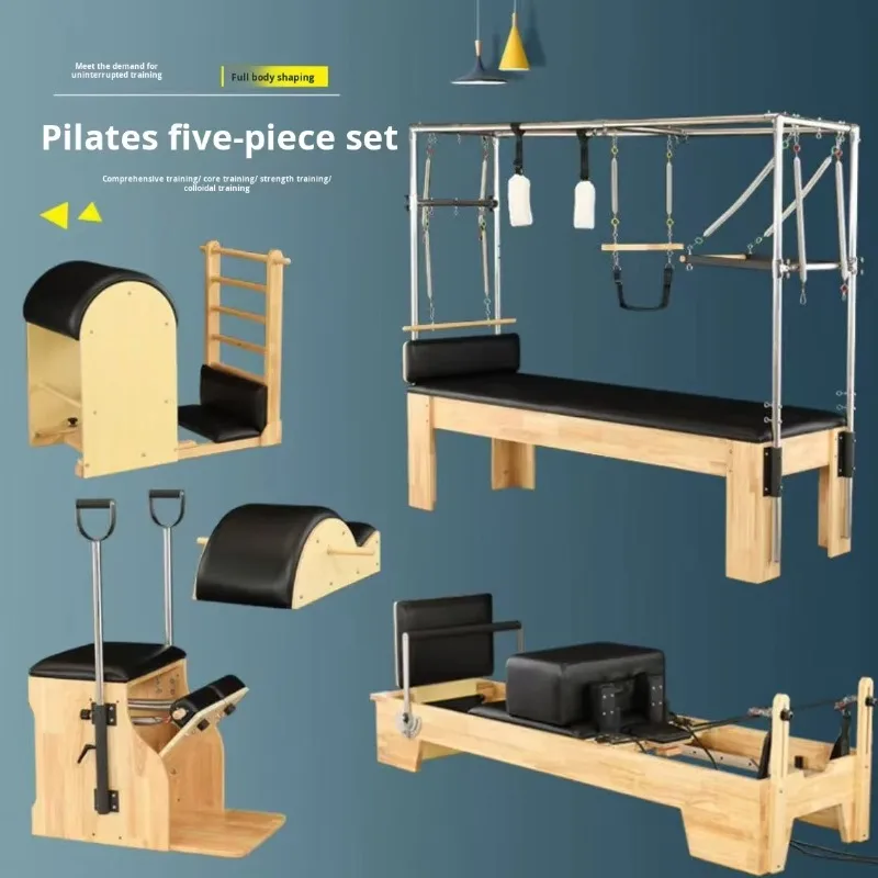 YTYIN Pilates Oak Five-Piece Pilates Machine Fitness Equipment Yoga Studio Commercial Custom High-End Box Set