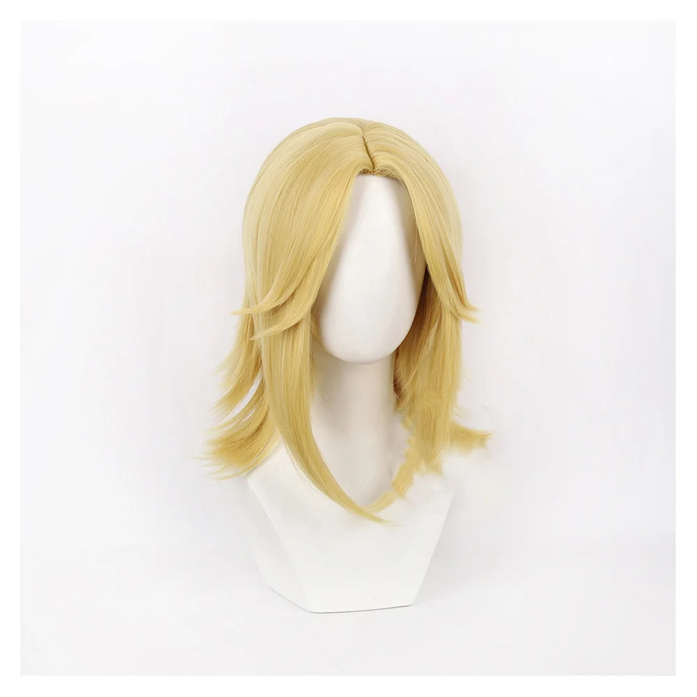 Johnny Joestar Cosplay Wig Heat Resistant Synthetic Hair Anime Costume Accessories Props for Men Women Carnival Halloween Party view 3