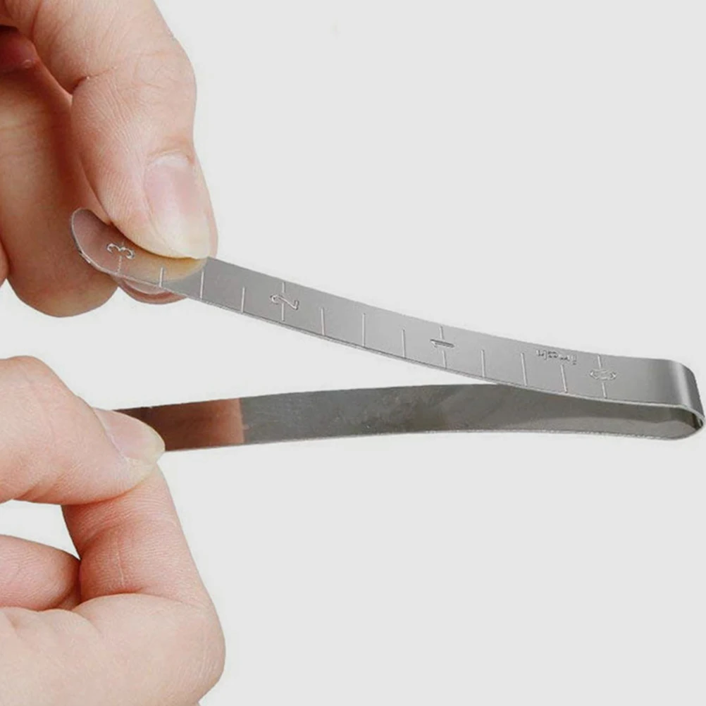

1 set Sewing Clips Metal Hemming Measuring Quilting Craft Garment Ruler DIY Knitting Clamp Home Use Sturdy Durable