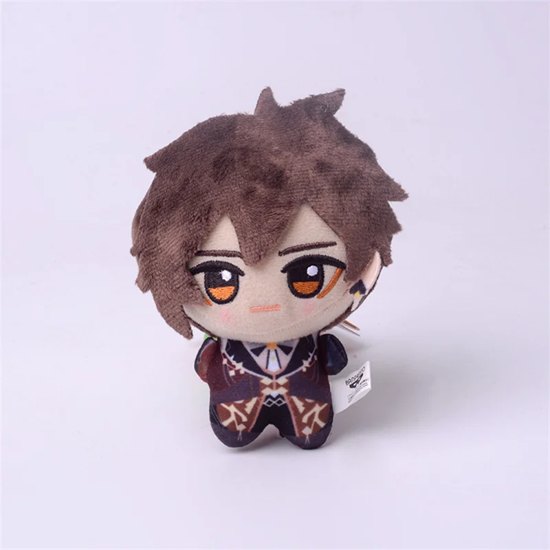 10CM Anime Game Genshin Impact Plush Pendant Toy Zhongli Venti Ajax Klee Xiao Cartoon Cosplay Stuffed Plush Doll Decoration Gift