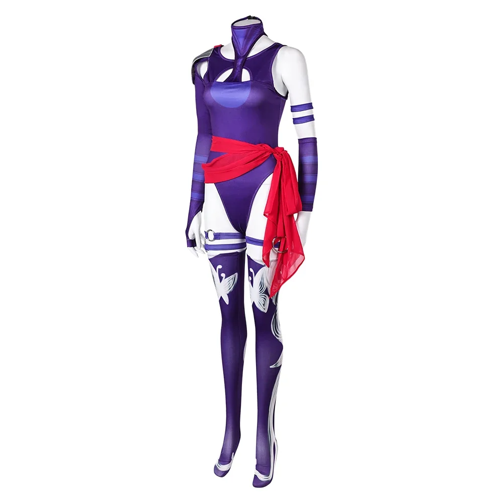 أزياء الهالوين لعام 2025 للمنافسين Psylocke التأثيرية pour femme ، combinaison pour femme ، debguisement feminin ، vêtements nette ، tenues