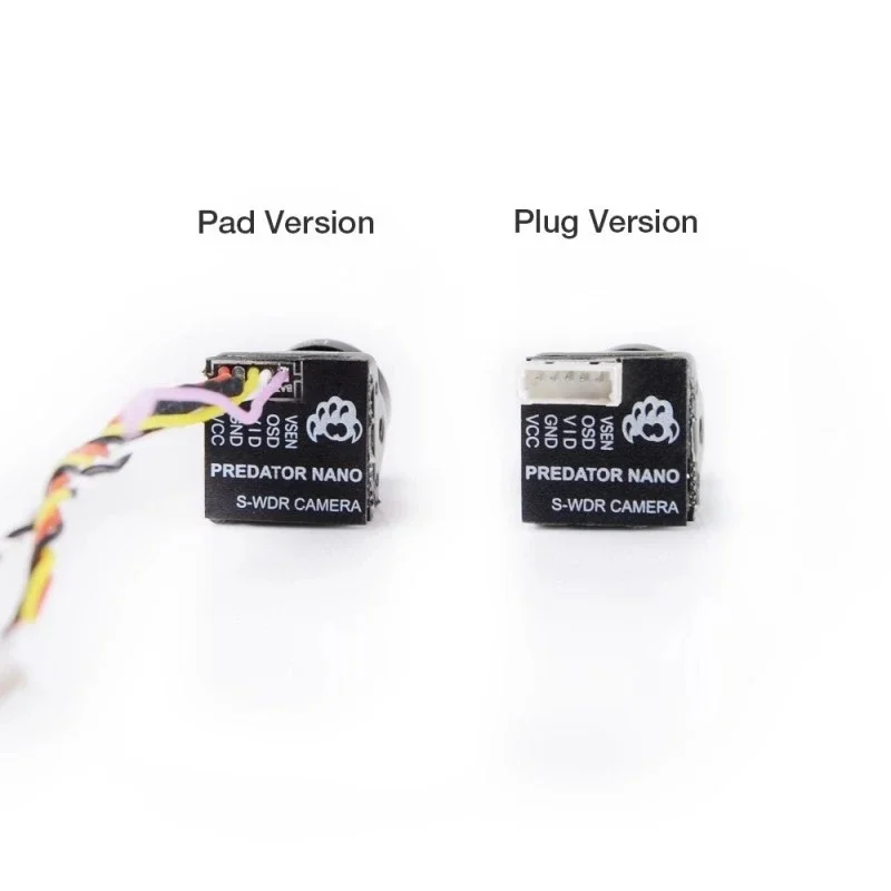 Foxeer Predator 5 Nano 1000TVL 1/3 "CMOS 4:3/16:9 PAL/NTSC Câmera FPV comutável 4ms Latency Super WDR para drones de corrida FPV