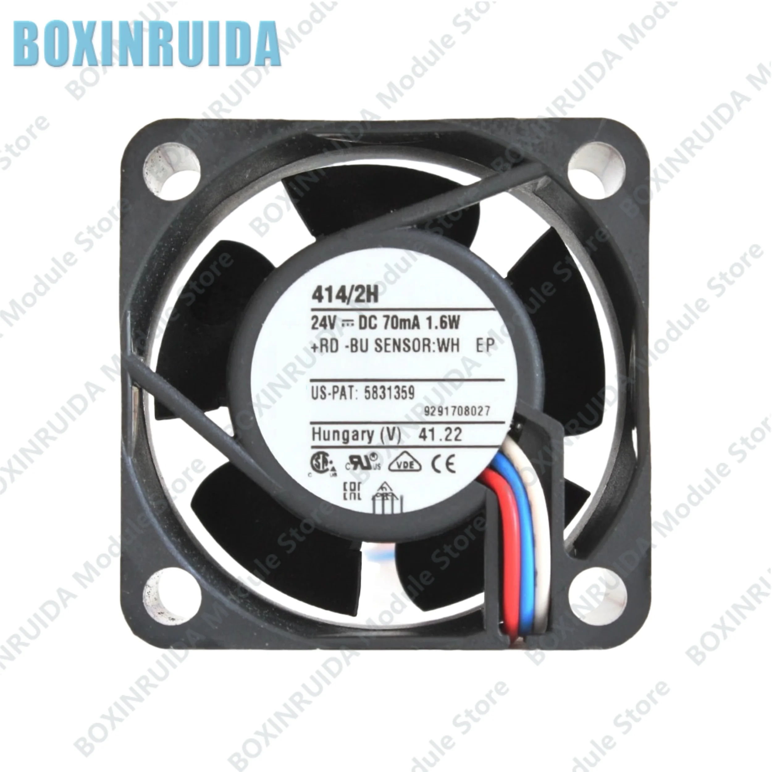 Brand new original 414/2H 24V 1.6W three wire 4CM frequency converter cooling fan