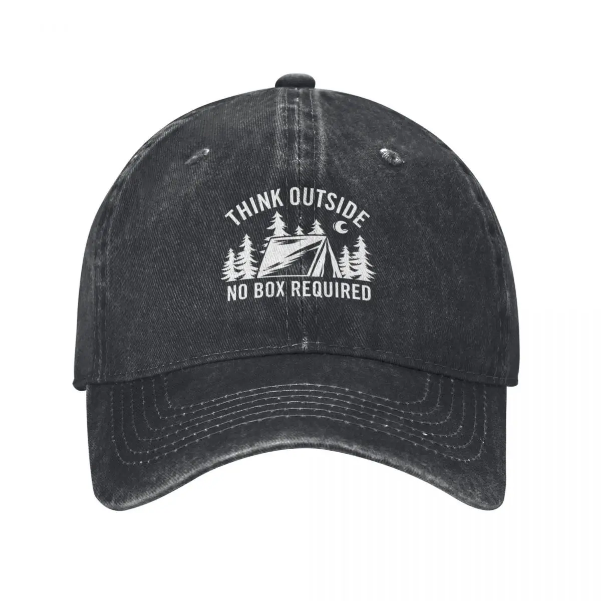 Think Outside No Box Required Baseball Cap Custom Cap western Hat Sports Cap Mens Women's