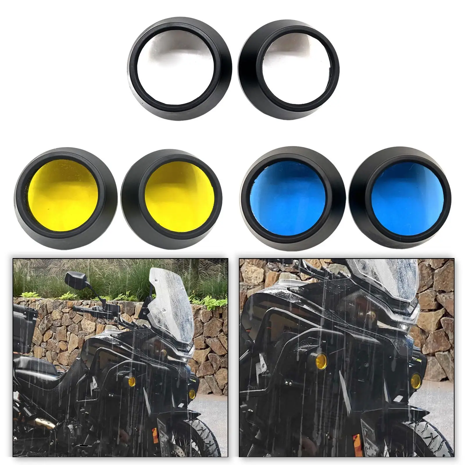 

2x Motocycle Fog Light Guard for Cfmoto 800MT 2021- Anti-scratch Premium Front Stable Motorcycle Fog Light Cover Lamp Protector