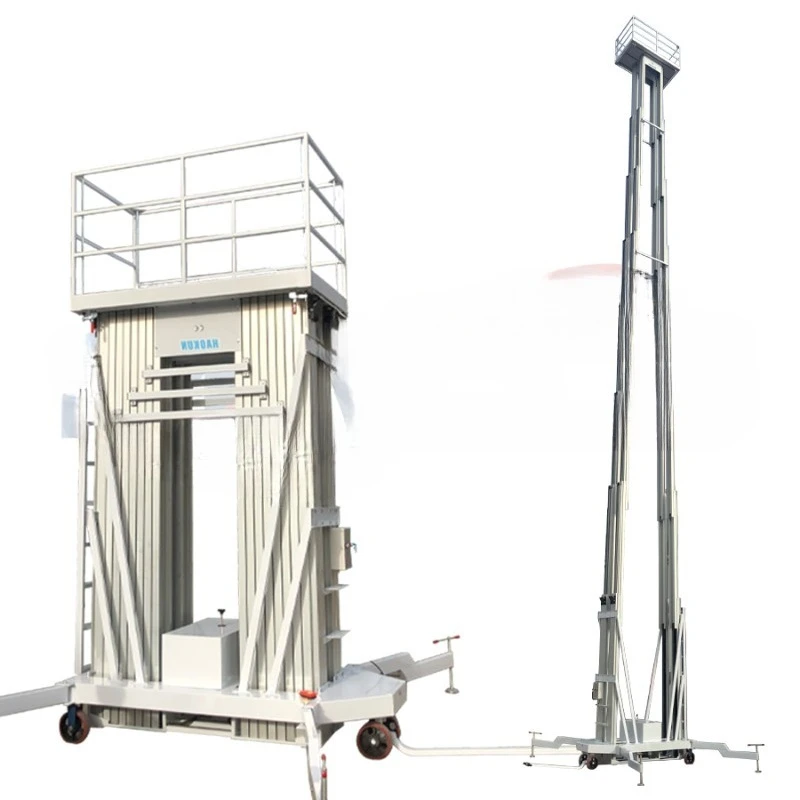 Self-propelled aluminum alloy lifting platform