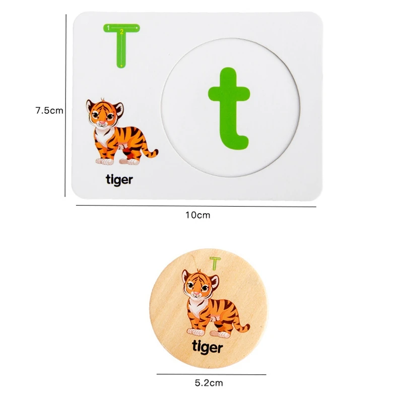 子供のための木製教育パズル,アルファベットと数字のおもちゃ