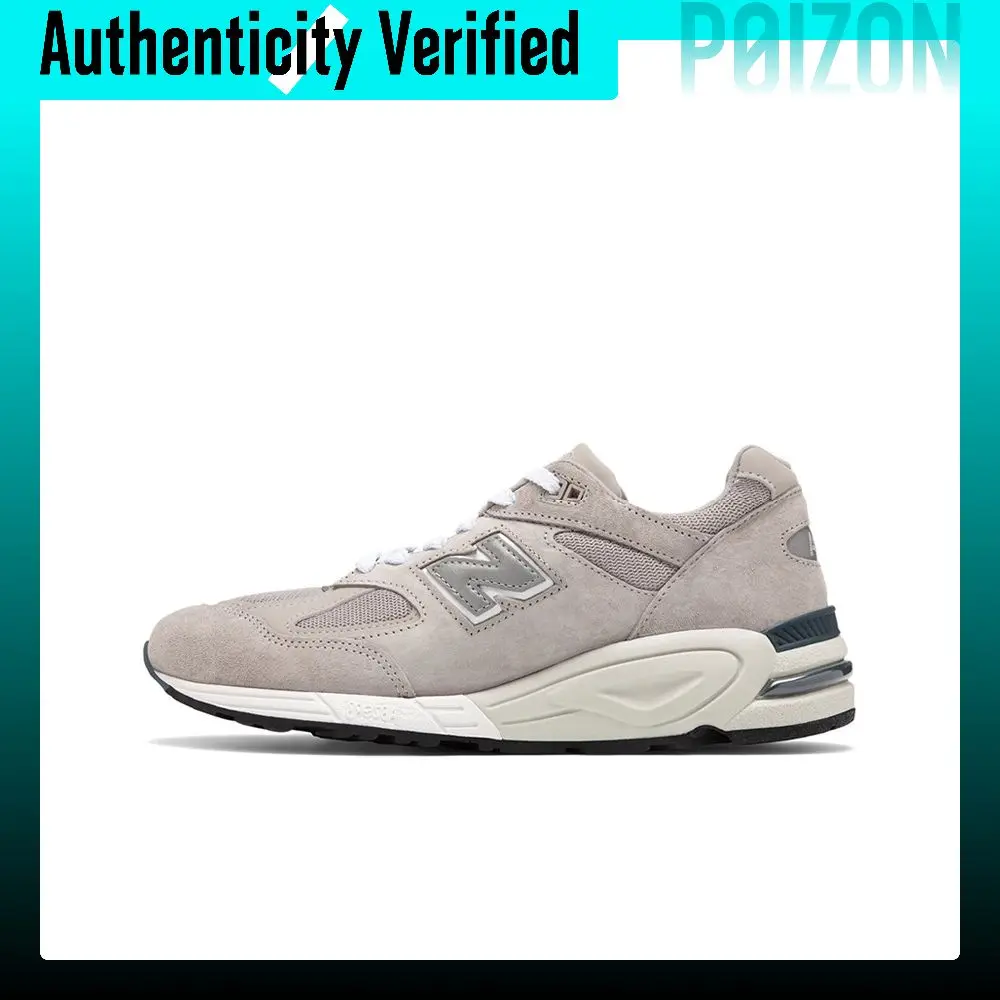 New Balance NB 990 V2 Running Shoes Unisex Low-top Light Gray/Light Khaki M990N2