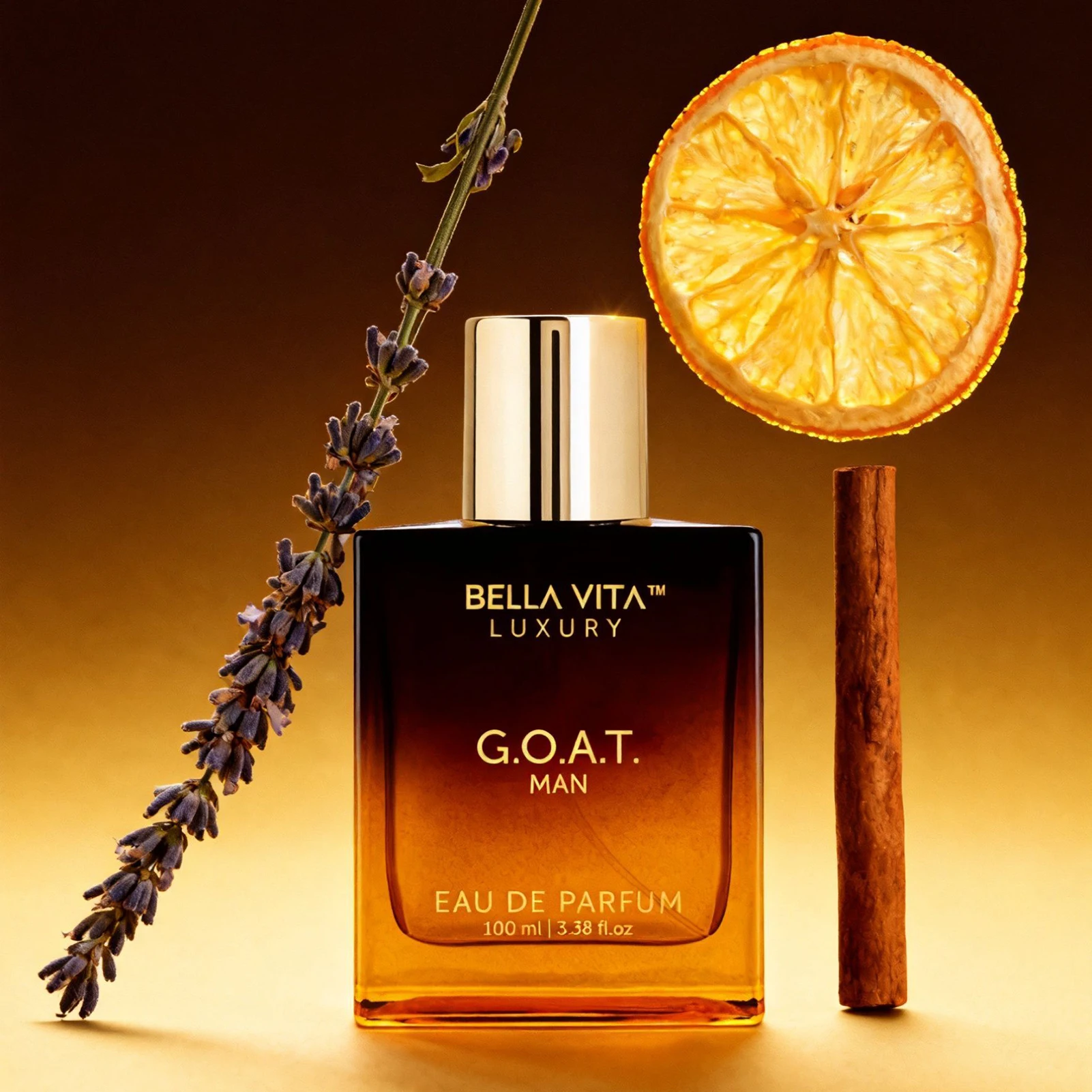 BellaVita Luxury GOAT Man Eau de Parfum 3.4 Fl Oz - كولونيا شرقية وودي جريئة للرجال ملاحظات البرغموت لافندر باتشولي لون #4