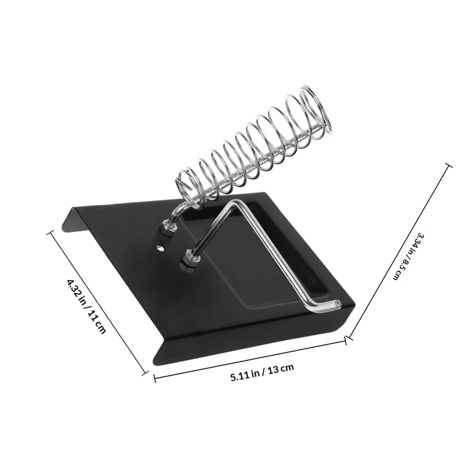 Soldering Iron Stand Solid Base Convenient Soldering Holder Spring Support Heavy Duty Welding Station Rack Glass