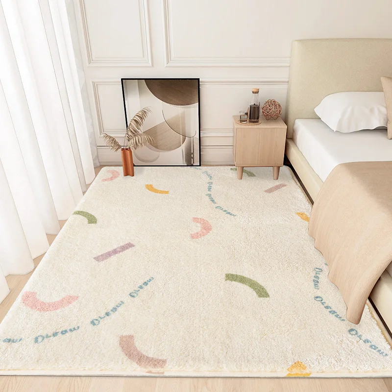 Modern Minimalism Bedroom Decor Carpet Large Area Carpets for Living Room Children\'s Room Fluffy Soft Rug Non-slip Washable Mat