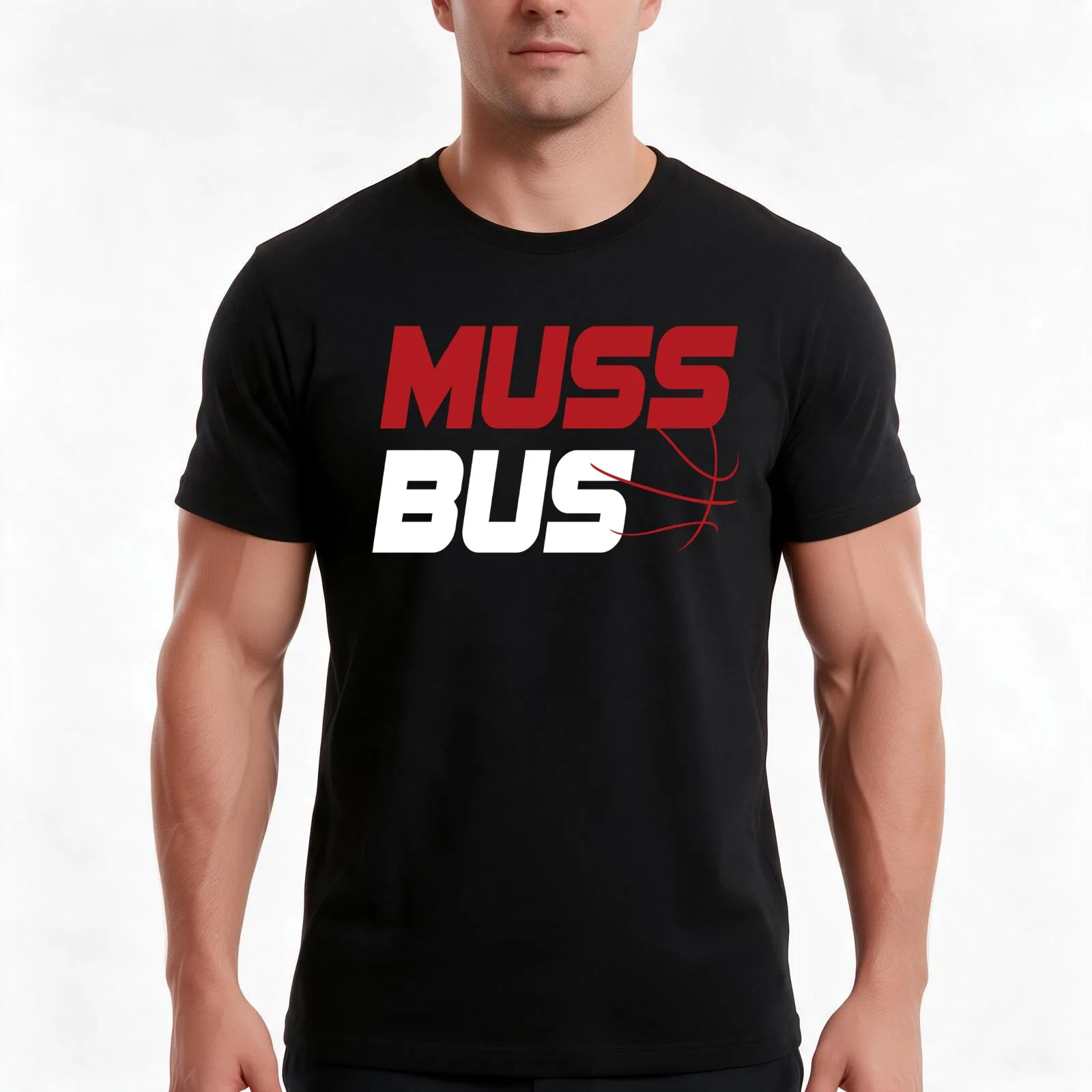 All Aboard The Muss Bus T-Shirt, Summer Casual Cotton Tee, Oversized Streetwear Tops, Vintage Graphic Print, Unisex Men Women