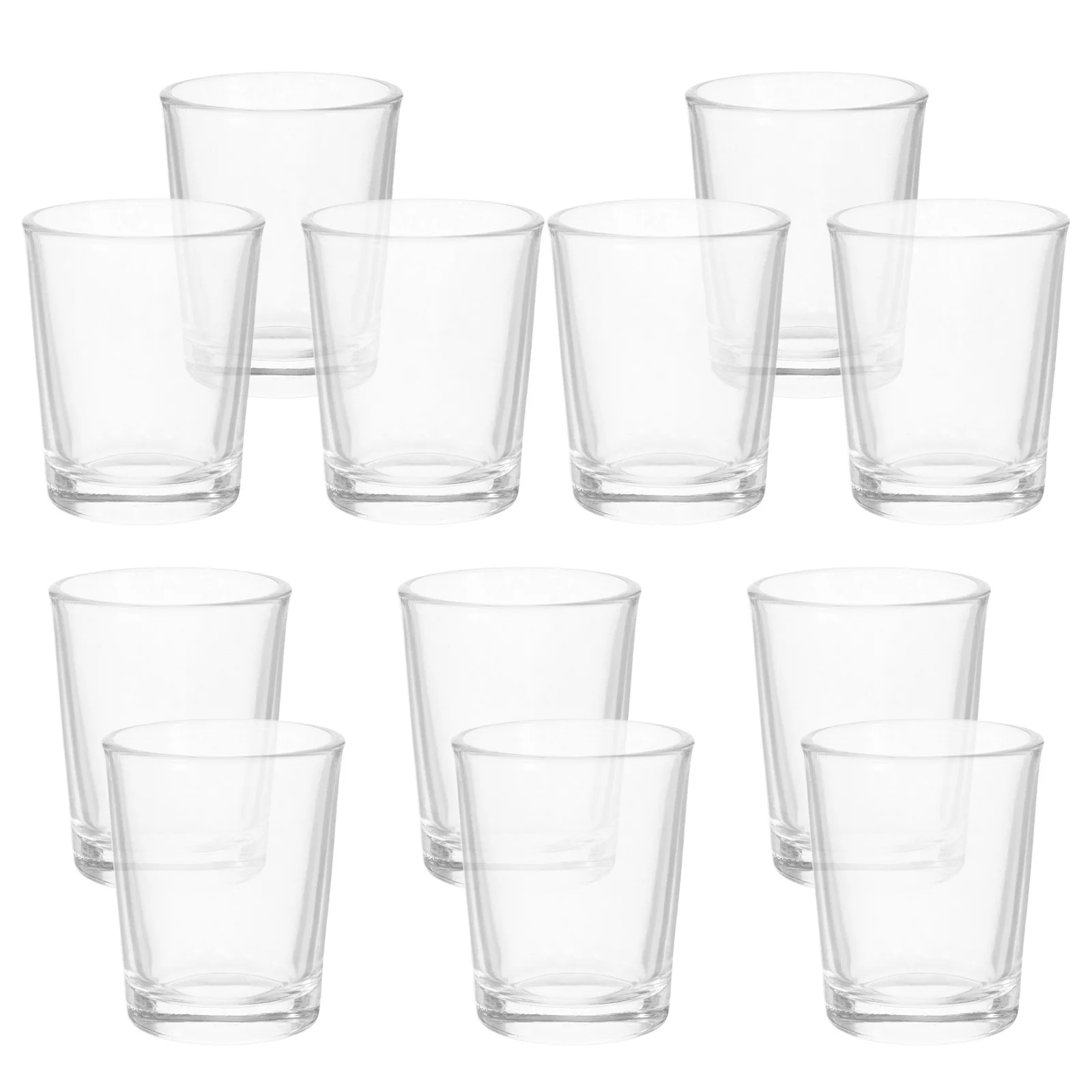 

12Pcs Glass Shot Cups Set Small Clear Mini Goblet Chalices for Communion Religious Ceremony Whiskey Vodka Christian Glass Cups