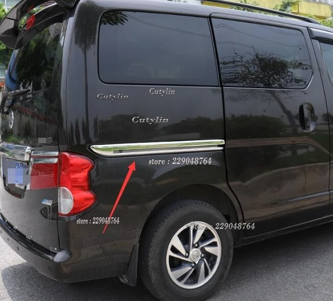 Für Nissan NV200 Evalia 2013-2018 Auto Seite Tür Rutsche Schiene Abdeckung Trim ABS Chrom Styling Abdeckung Auto-styling Zubehör