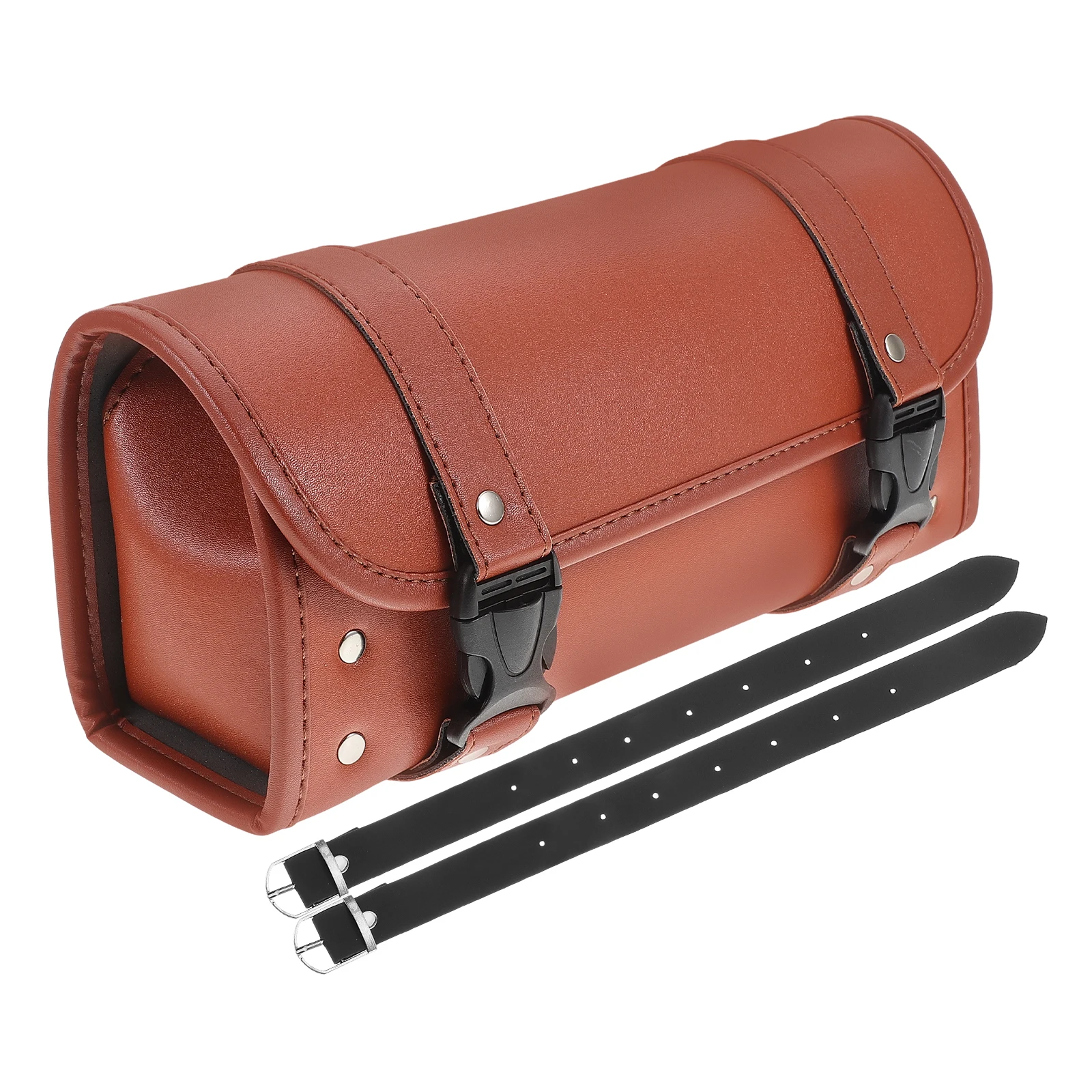 

Multifunctional Front Handlebar Storage Electric Bike Rear Seat Bag Thick Material Retro Design Easy Install Portable Motorbike