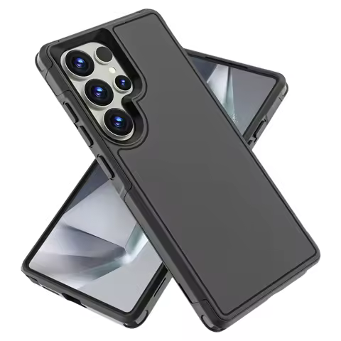 Scratch Resistant Plain Black Case for Samsung Galaxy S25 Ultra S24 FE S22 S23 Plus A56 A55 A54 5G A16 A15 A36 Phone Accessories