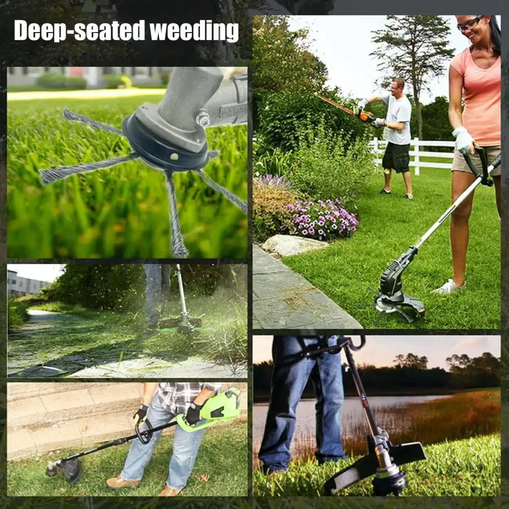 

Universal Grass Trimmer Head Steel Wire Cutter Head Universal Steel Wire Grass Trimmer Head for Lawn Mower Weed for Efficient