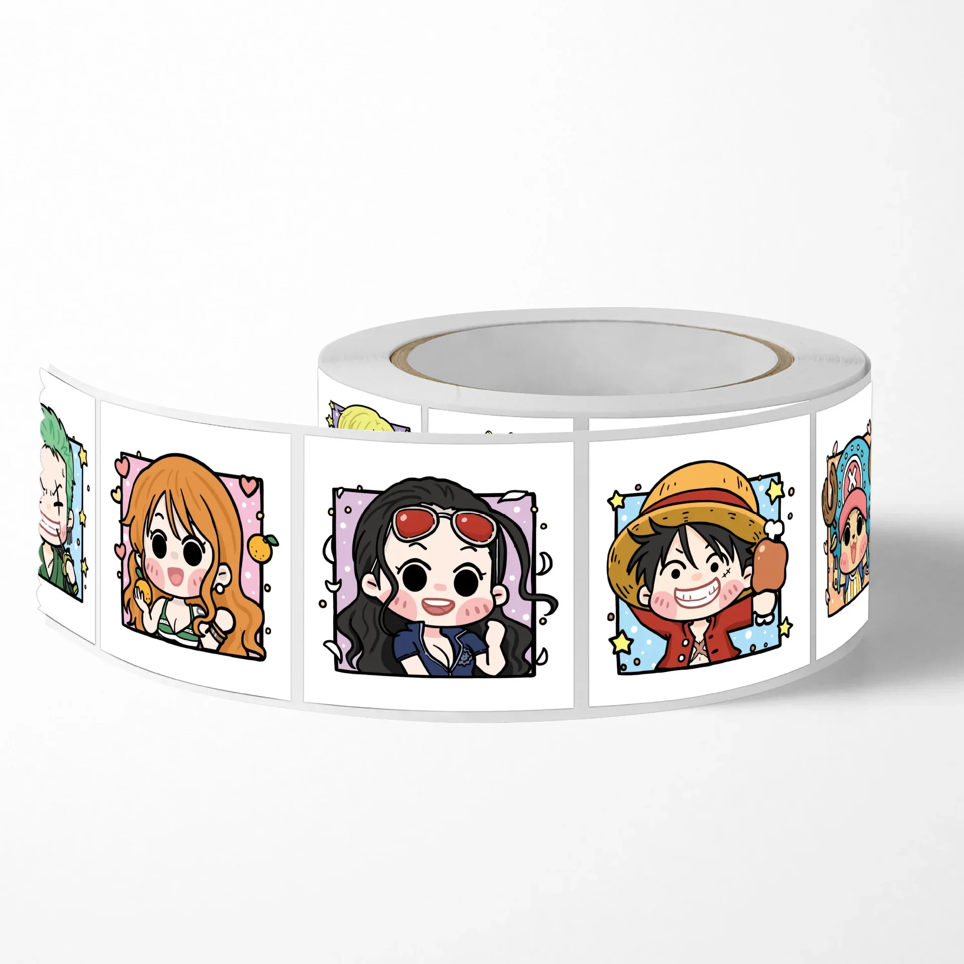 500 stickers of One Piece anime cartoon, gift packaging tape, sealing tape, DIY decorative stickers