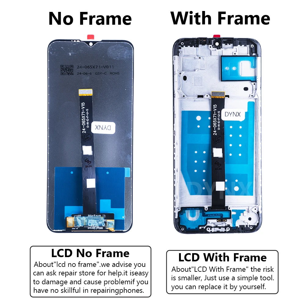 For Motorola One Fusion LCD Display Touch Screen Digitizer Assembly XT2073-2 With Frame Display Replacement Repair Parts