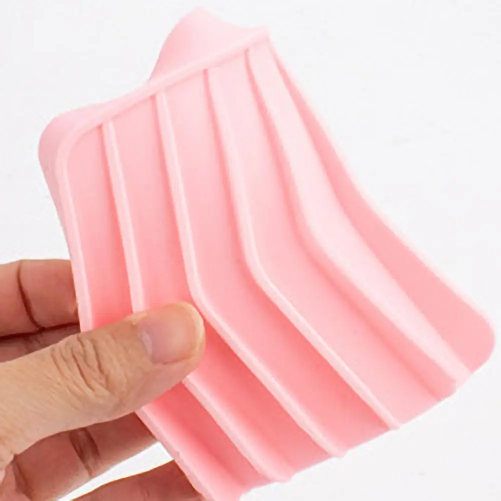 Silicone Soap Dish Waterfall Drainage Silicone Soap Tray for Countertop Organization Non-slip Dish