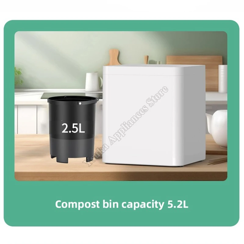 Household Kitchen Waste Drying New 2.5L  Household Food Composting Garbage Disposal Machine