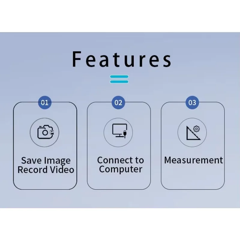 Boshida HC630FS 6.3MP USB3.0 مجهر رقمي عالي الوضوح لـ Win10 أو Win7 يمكنه توفر قياس تسجيل الصورة والفيديو