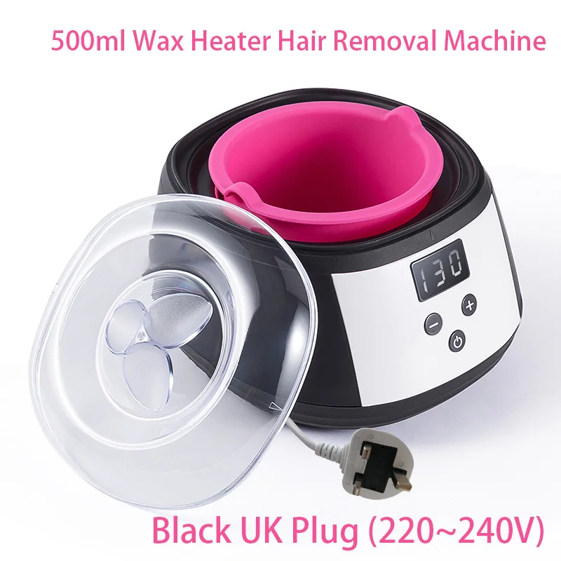 500ml LCD Display Smart Silicone Liner Hand- en voetwaxverwarmer, waxverwarmer en waxtherapie apparaat