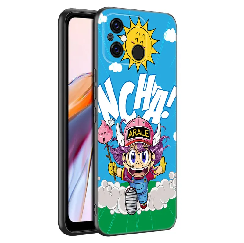 Dr Slump Arale Anime Black Phone Case For Xiaomi Redmi 11 Prime 11A 12C 13C A1 A2 + 12 4G 10 5G 8A 9A 10A 9C 10C 9i 12R Note 9T