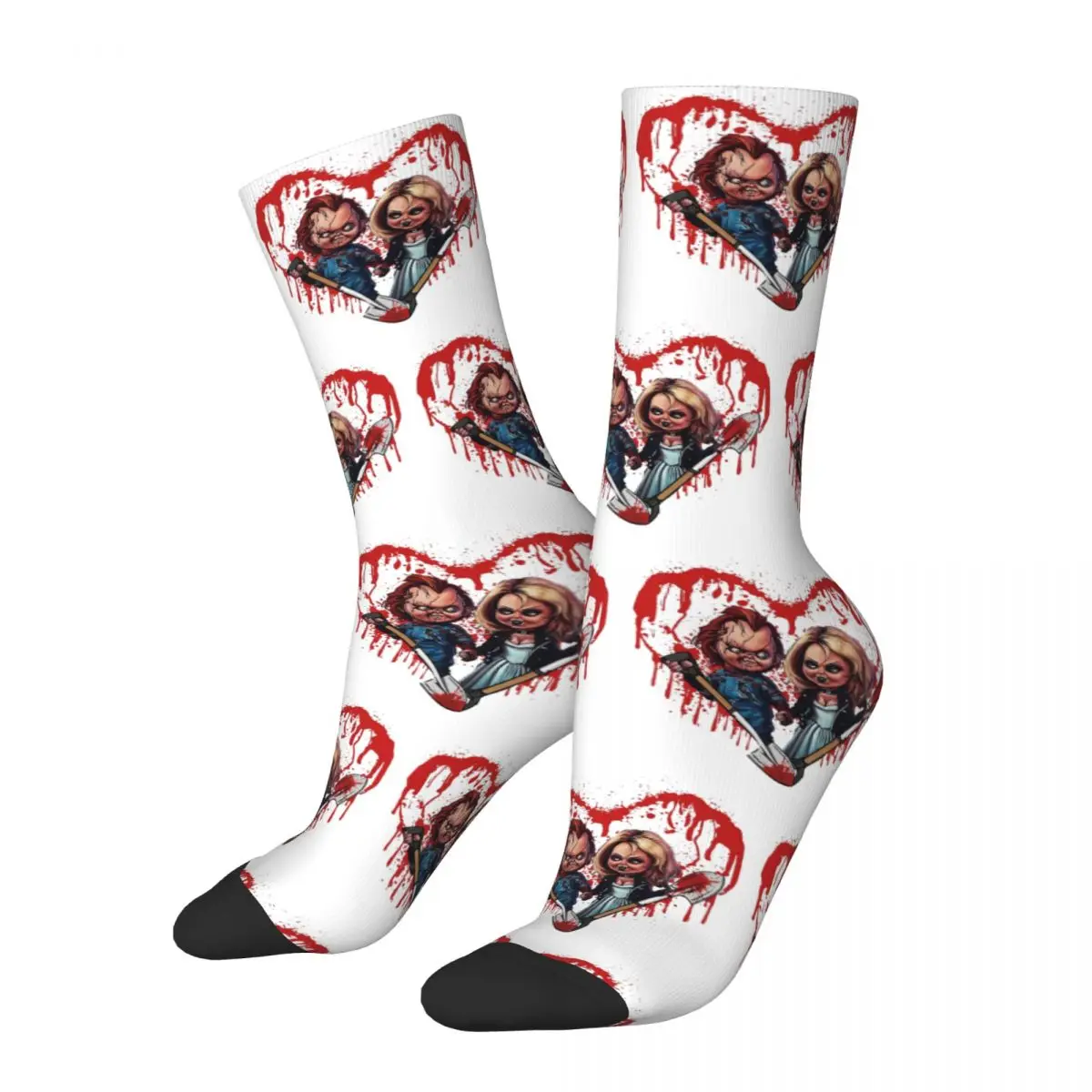 Winter Warm Crazy Design Men's Women's Bride Of Chucky Socks Non-slip Sports Socks