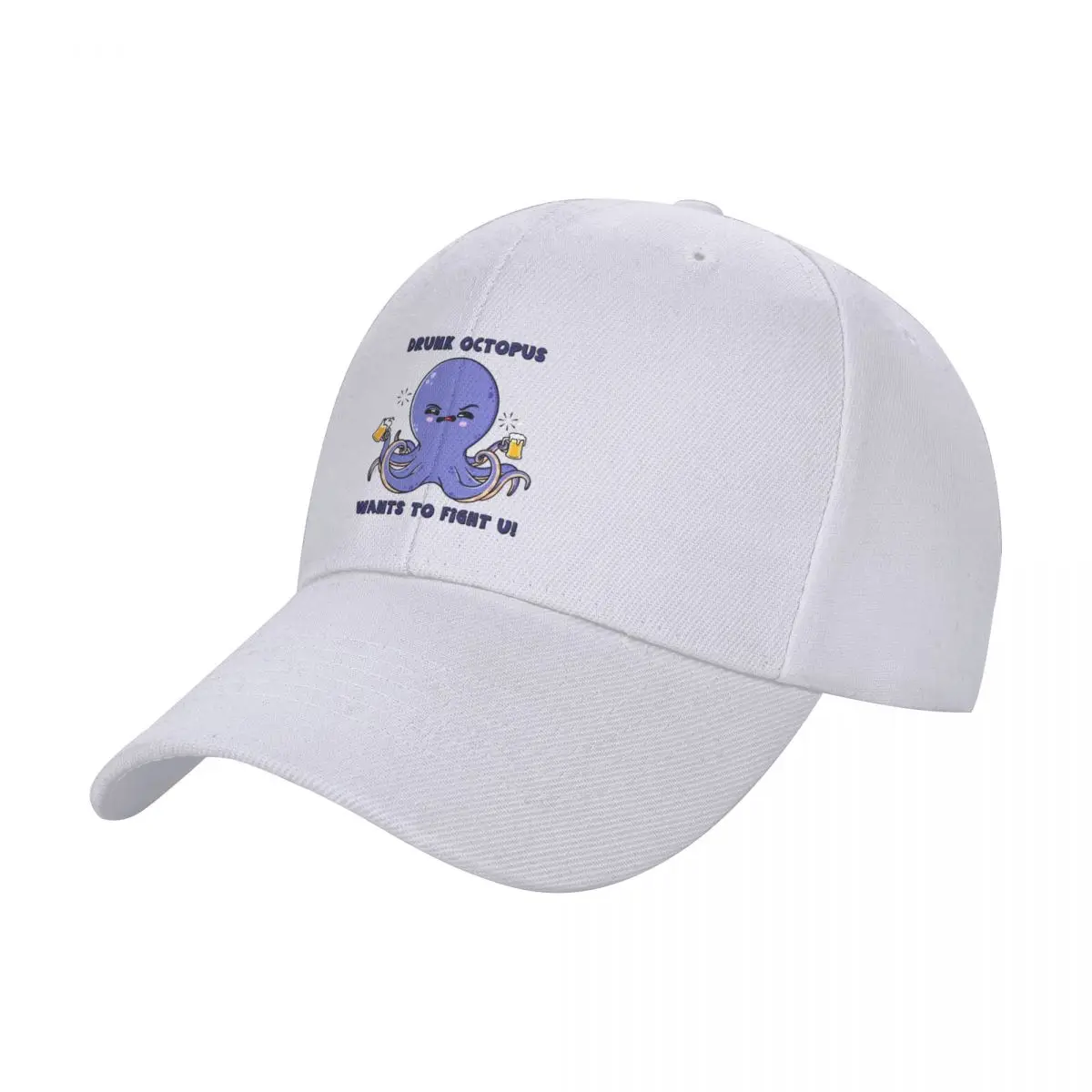 

Drunk Octopus wants to fight Baseball Cap Visor Custom Cap Hat Baseball Cap Hats For Men Women's