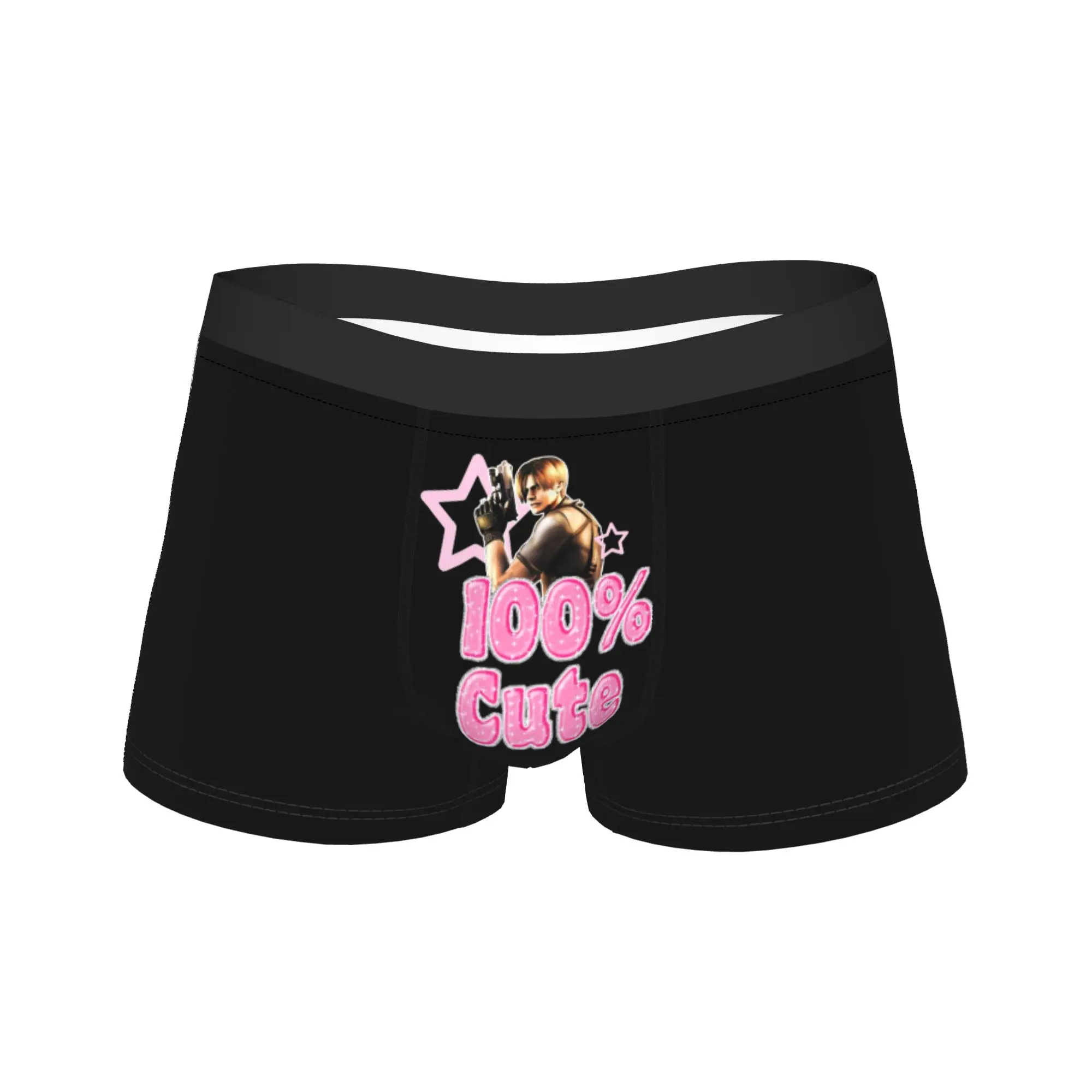 

Sexy Boxer Leons Kennedy Shorts Panties Briefs Men's Underwear Soft Underpants for Homme Plus Size