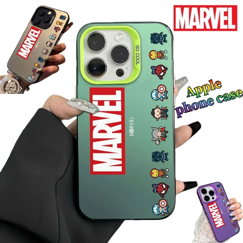 

Marvel Apple iPhone 17/16 Pro Max Case Cute and Stylish Cartoon Personality Creative Kawaii Phone Case Birthday Gift for Friends