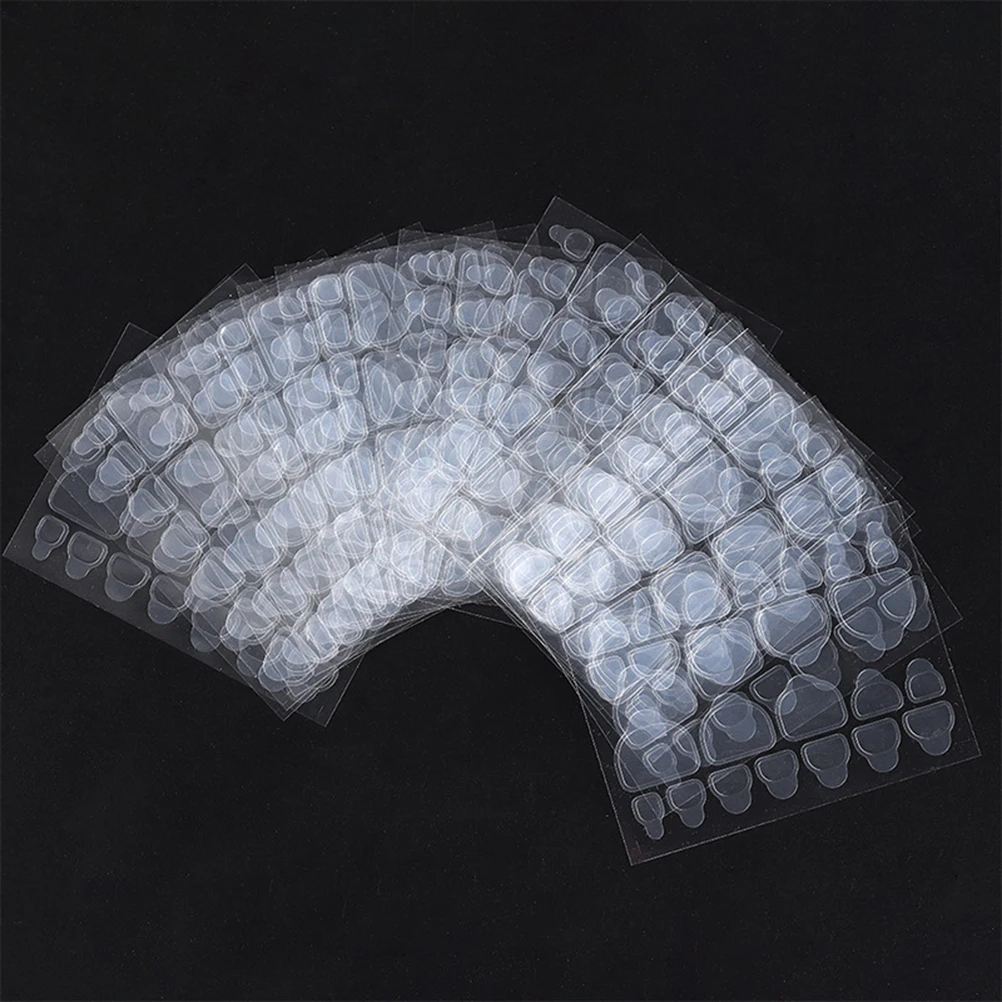 Onglets pour ongles autocollants adhésifs Double face transparents pour faux ongles outil de manucure forte viscosité Nail Art Non toxique