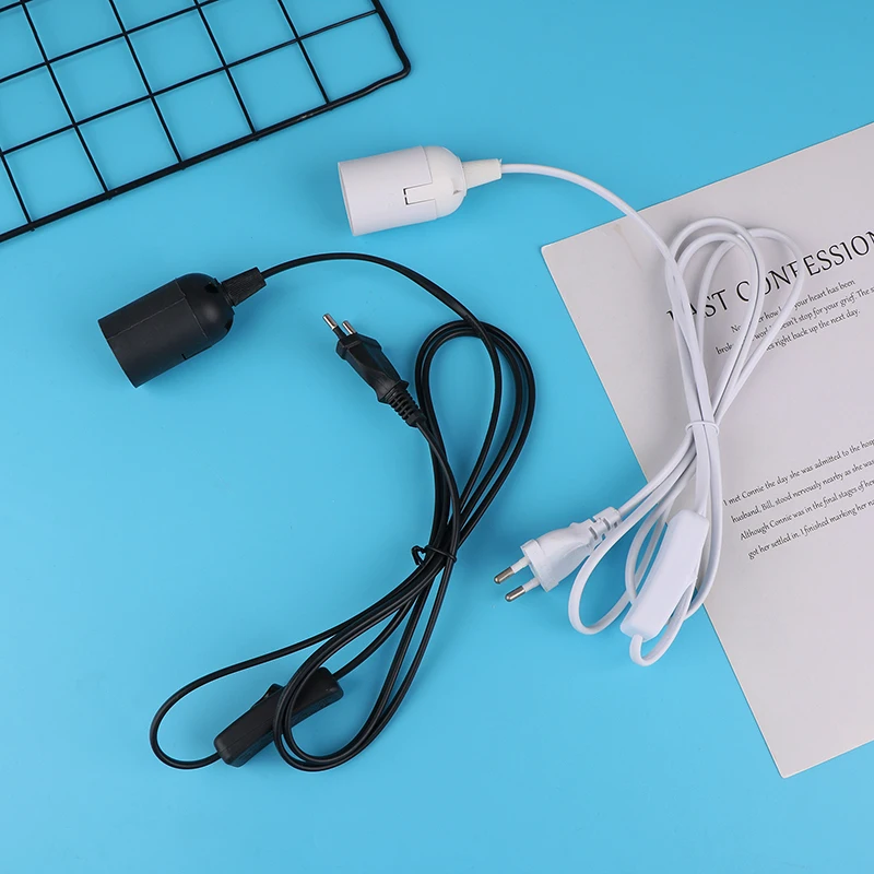 

Шнур питания с европейской и американской вилкой 1,8 м, кабели E27, держатель основания лампы с переключателем, провод для подвесных светодиодных ламп, крепление для подвески, розетка для подвески