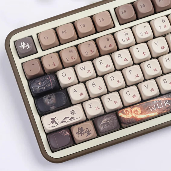 Keycap MCA Height Large Key Satellite Axis Space 6.25u Mechanical Keyboard MAC Sublimation Adaptation ATK68 Drunk Deer A75 Logit