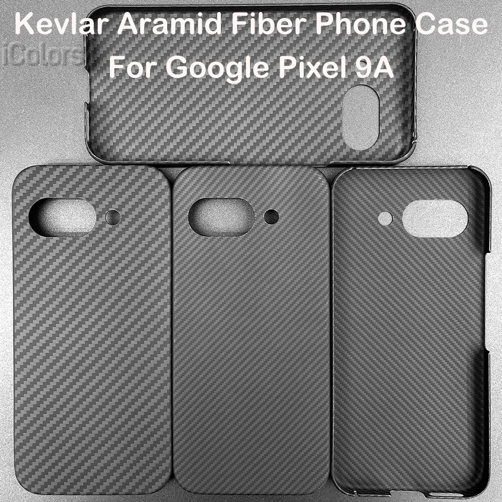 

Чехол из углеродного арамидного волокна для Google Pixel 9A, ультратонкий легкий защитный чехол из арамидного волокна для Pixel 9a, чехол для телефона