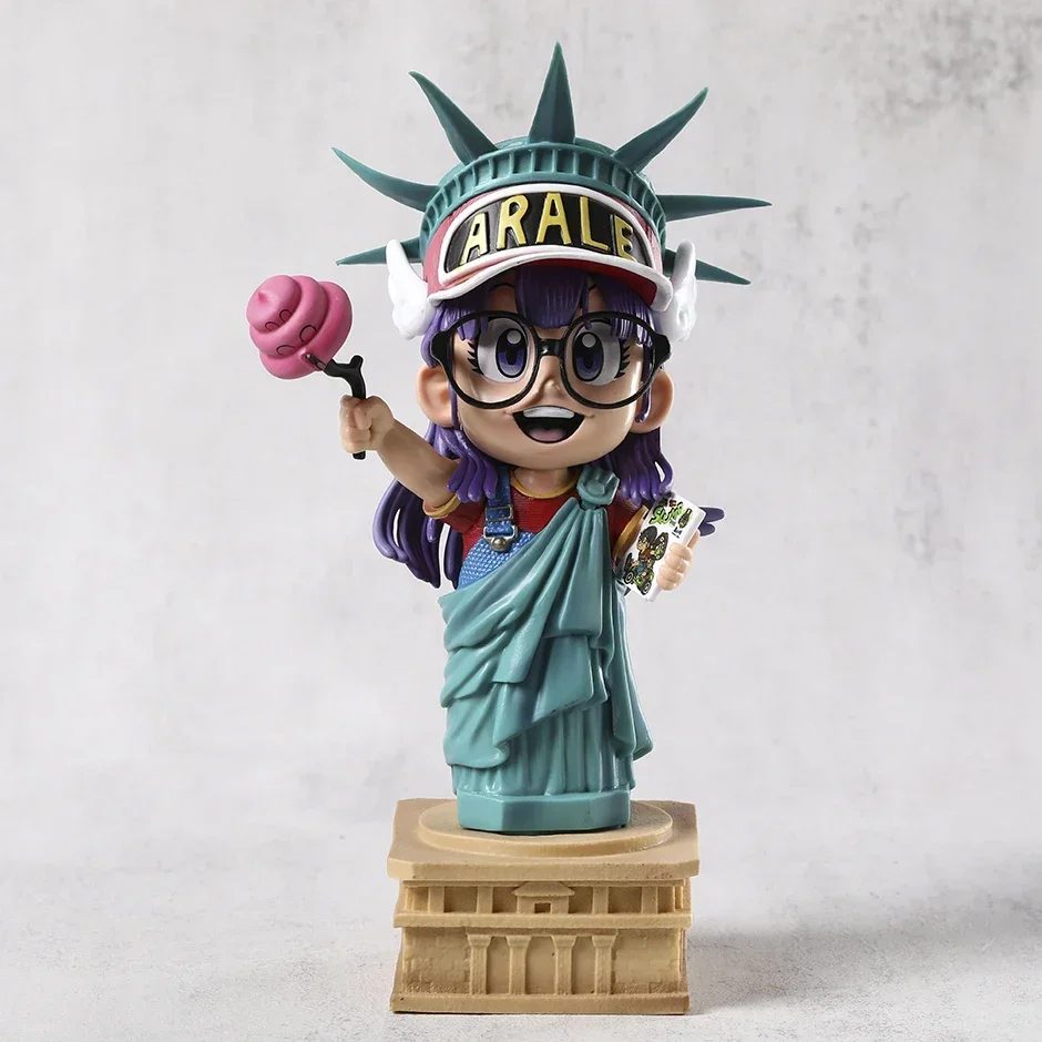 Dr. Slump Arale Cos The Goddess of Liberty Figure Figuine Doll Cute Model Decoration PVC Toy