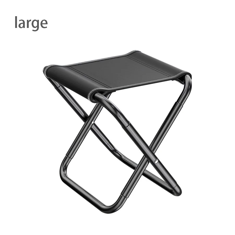 Outdoor Aluminium Alloy Portable Folding Picnic Camping Stool MIni Storage Fishing Chair Ultralight Furniture