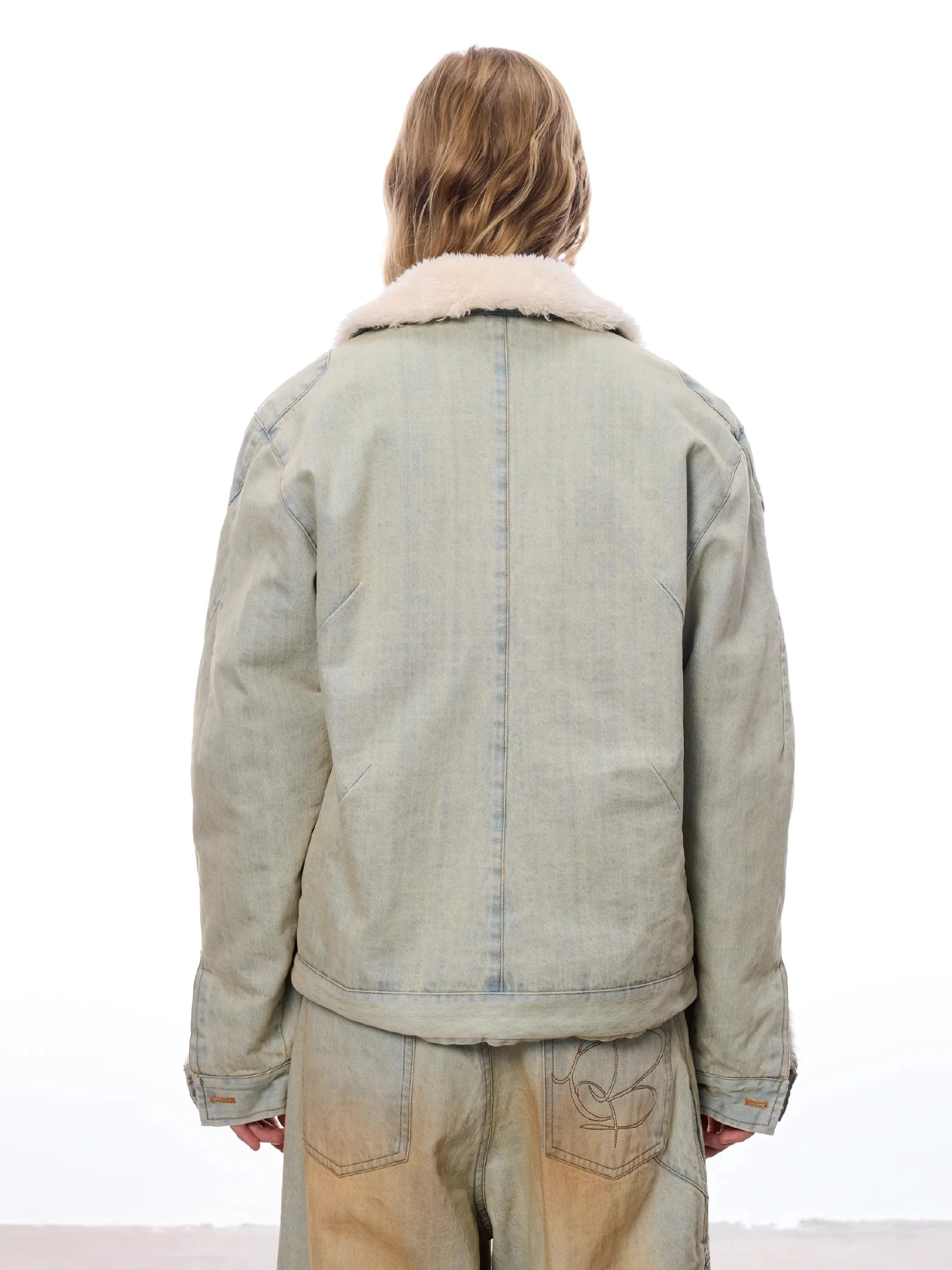 

Джинсовое пальто с леопардовым мехом, плюшевое женское осеннее софтшелл, стандартный крой, с воротником-стойкой, Highstreet, на пуговицах, в клетку, твидовые пояса с клапаном