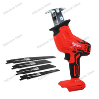 Cordless Electric Reciprocating Saw Wood Metal Cutting Saw Saber Portable  Power  Household electric saw